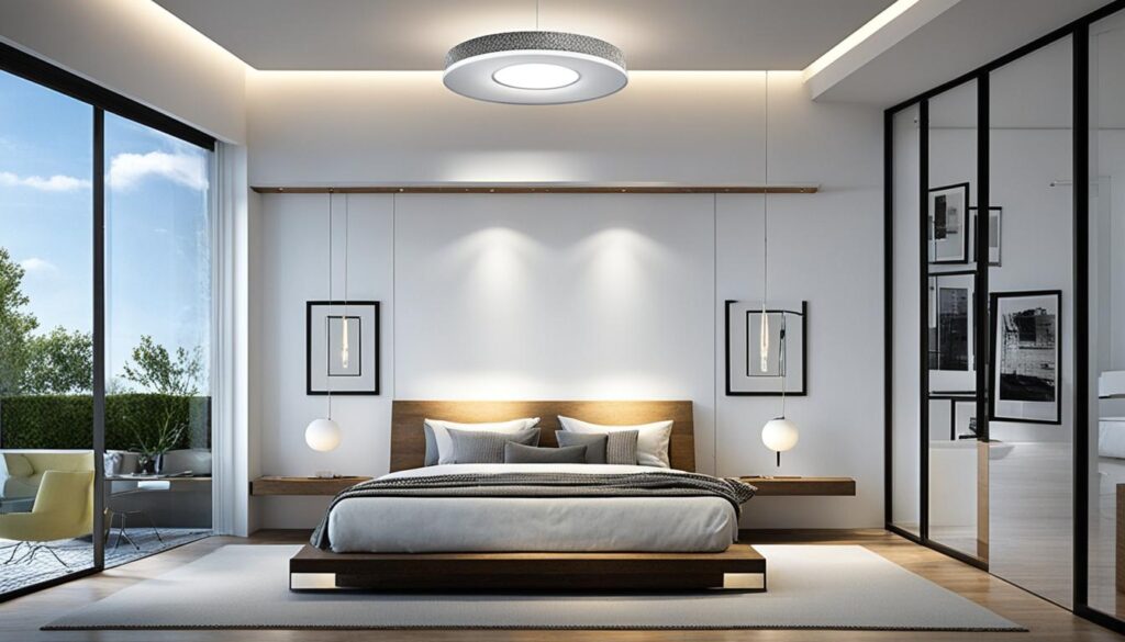 Hanglampen slaapkamer plafond