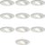 10x HOFTRONIC – LED Inbouwspots – Wit – 2700K warm wit – 350 lumen – 5 Watt – Dimbaar en kantelbaar – GU10 – IP20 – Ronde plafondspots (Ø75 mm) – Spotjes verlichting – voor…