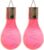 2x Buiten/tuin LED lampbolletje/peertje solar verlichting – fuchsia roze – 14 cm – Tuinverlichting – zonne-energie