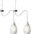 2x stuks witte solar tuinverlichting hanglamp ijzer 21 cm – Solarlampen – Hanglampen – Tuinverlichting