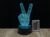 3D LED Creative Lamp Sign Peace – Complete Set