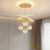 4 Bollen Hanglamp – Luxe Hanglamp Woonkamer – 3 Kleuren – Goud – Moderne lamp – 40 cm – Kroonluchter