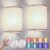 Accu Wandlamp voor Binnen, USB Oplaadbaar Batterij Wandlamp met Afstandsbediening, 16 colors RGB Dimbaar Muurlampen Snoerloze, Beige Stoffen Lampenkap Wandverlichting voor…