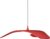 Adot Led Design hanglamp – WING – Rood – Warm wit – geanodiseerd aluminium – slechts 3mm dik