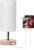 Aigostar 13AS4 – Bureaulamp – 2 USB Oplaadpoorten – E27 fitting – Leeslamp – Tafellamp – Met lampenkap – Klassiek – Wit