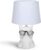 Aigostar Tafellamp Hond – Keramiek – Lamp met kap – H29 cm