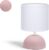 Aigostar Tafellamp – Roze – Keramiek – Lamp met kap – H24cm