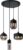 Aktie!!! – Meeuse-led – Hanglamp – Moderne hanglamp set van 4 stuks – Hanglampen – Eetkamer – Woonkamer – Zwart met smoke glas – Modern – E27 – Cilinder – Bol – Excl. lichtbron…