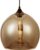 Amber Glazen Design Hanglamp – ø30x27cm – Zwart