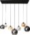 AnLi Style Hanglamp 4+3 multi globe XL