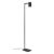 Atmooz – Vloerlamp Bisho – Staande Lamp – Stalamp – Woonkamer – Zwarte Buitenkant – Gouden Binnenkant – Hoogte 147cm – Metaal