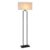 Atmooz – Vloerlamp Paula – Staande Lamp – Stalamp – Woonkamer – Zwart en witte kap – Hoogte 160cm – Metaal