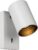 Atmooz – Wandspot Nuo – wit – Opbouwspot – Wandlamp met 1 lichtbron – Industrieel – Woonkamer / Slaapkamer – Hoogte 12cm – Metaal