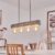 Belanian.nl – vintge Scandinavisch Boho-stijl E27 fitting,hanglamp zwart, grijs, 4-lichtbronnen ,Industrieel, modern, retro voor Eetkamer, keuken, slaapkamer, woonkamer