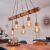 Belanian.nl – vintge Scandinavisch Boho-stijl E27 fitting,hanglamp zwart, bruin, 5 lichts,Industrieel, modern, retro Hanglamp voor Eetkamer, slaapkamer, woonkamer