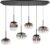 Bellini Hanglamp Deens Ovaal Smoke 6 Lichts 100 x 39cm