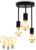 B.K.Licht – Hanglamp – incl. E27 Filament lampen – 2.200 K – 360 Lm