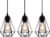 B.K.Licht – Hanglamp met 3 filament lichtbronnen – ST64 – E27 – 2.700 K – 380 Lm – 3W