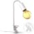 B.K.Licht – Klemlampen met E27 fitting – LED – wit – draaibar – aan/uit schakelaar – netstroom – bureaulamp – tafellamp – excl. lichtbron