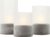 Brilliant Bougie Batterij – Tafellamp – LED – Flickering Candle Light Set – Grijs/Wit – IP44