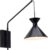 BRILLIANT lamp Mika wandlamp zwart mat | 1x D45, E14, 40W, geschikt voor vallampen (niet inbegrepen) | Schaal A ++ tot E | Arm draait