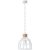 Brilliant Matrix houten hanglamp 34cm wit mat