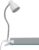 Briloner Leuchten – Led-klemlamp bureau, klemlamp bed, aan-/uitschakelaar, 3,5W, 200 lumen, warm wit licht, flexibele arm, wit