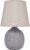 BRUBAKER Tafellamp bedlampje – 28,5 cm – bruin/beige – keramische lampvoet met structuur – linnen kap beige