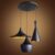 Catalpa Design Hanglamp – 3 Kappen – Mat Zwart