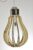 Chericoni hanglamp Lampadina – hout – 30 cm.