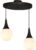 Chesto Nova Double Milky – Luxe Industriele Hanglamp – 2 Bollen Crème wit – Eetkamer, Woonkamer