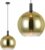 Chique hanglamp Chandra | Gradiente | 1 lichts | goud / transparant / zwart | glas / metaal | in hoogte verstelbaar tot 150 cm | Ø 40 cm glas | eetkamer / woonkamer / slaapkamer…