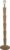 Clayre & Eef Vloerlamp Ø 17×80 cm Bruin Hout Rond Staande Lamp