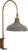 Clayre & Eef Wandlamp 33x21x48 cm Grijs Goudkleurig Ijzer Muurlamp