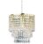 Cosmo Casa Trio Hanglamp – Messing/Helder – D=25cm, H=35cm