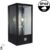 Decoratieve Lantaarn Lamp Met Bewegingssensor | Zwart | 1x E27 LED Lamp | IP44 | Roestvrij Staal en Glas Body | 2 Jaar Garantie