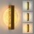 Delaveek-Ronde Moderne LED Wandlamp -12W – Goud -Tricolour – Met Goudfolie