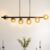 Design hanglamp 6-lichts met amber glas – Guadeloupe