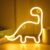 DW4Trading Neon Led Lamp – Usb-batterij – Dinosaurus – Geel