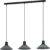 EGLO Abreosa Hanglamp – E27 – 108 cm – Zwart/Grijs