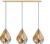 EGLO Carlton Hanglamp – E27 – 80,5 cm – Goud – Staal