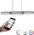 EGLO connect.z Barbano-Z Hanglamp – 82 cm – Grijs/Wit – Instelbaar RGB & wit licht – Dimbaar – Zigbee