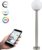 EGLO connect.z Nisia-Z Smart Vloerlamp Buiten – E27 – 98 cm – Grijs/Wit – Instelbaar RGB & wit licht – Dimbaar – Zigbee