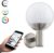 EGLO connect.z Nisia-Z Smart Wandlamp Buiten- E27 – 31,5 cm – Grijs/Wit – Instelbaar RGB & wit licht – Dimbaar – Zigbee