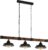 EGLO Oldbury Hanglamp – 3-Lichts – E27 zwart/bruin