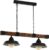 EGLO Oldbury Hanglamp – E27 – 86 cm – Zwart/Bruin/Landelijk