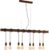 EGLO Townshend 4 Hanglamp – E27 – 150 cm – Bruin