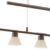 EGLO Tufara – Hanglamp – 5 Lichts – Donkerbruin – Beige, Wit