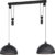 EGLO Winkworth – Hanglamp – 2 x E27 – Ø 38 cm – Zwart