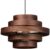 ETH Hanglamp – Plafondlamp Walnut hout – metaal